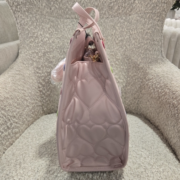 NEW Betsey Johnson Valentines Heart Tote Handbag - Picture 3 of 7